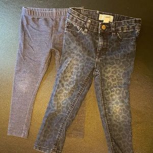 Baby Gap and Lightning Bug size 2T jeans/jeggings